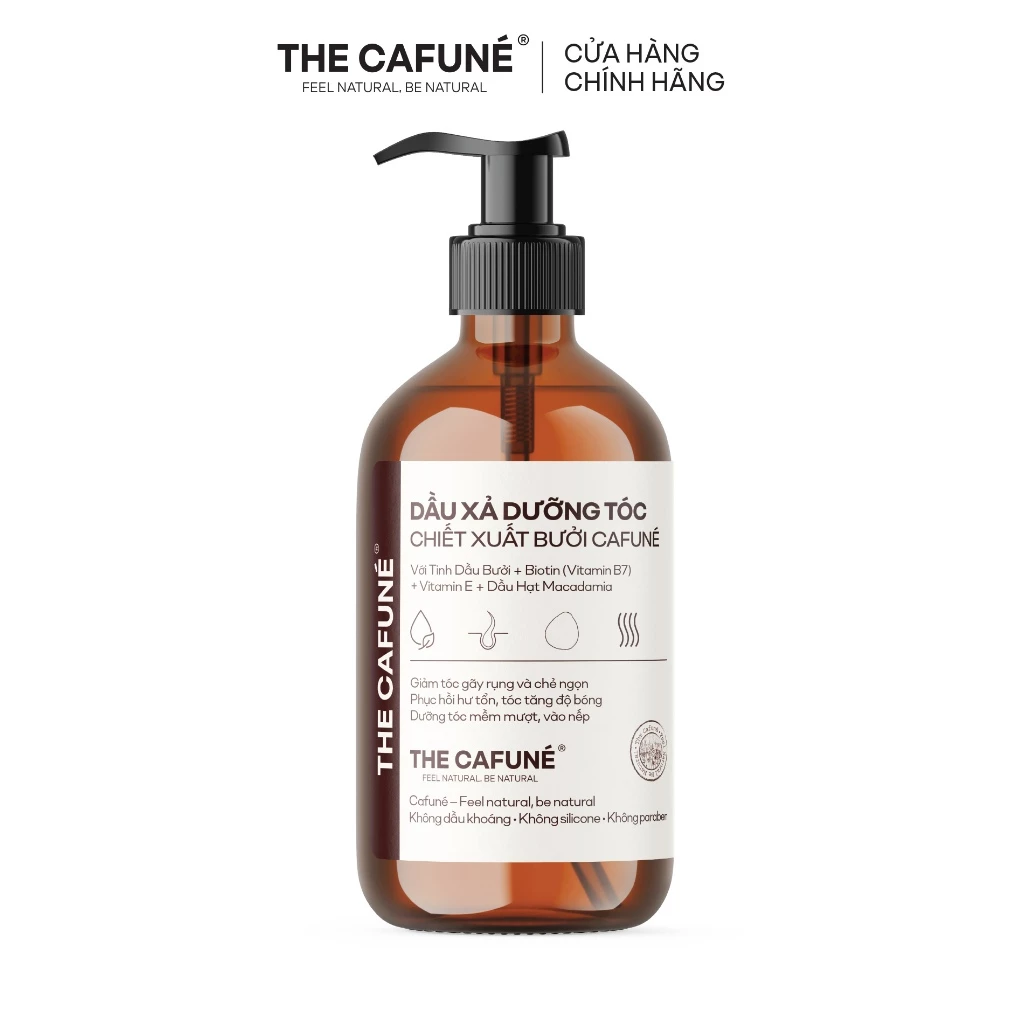 Dầu xả dưỡng tóc, chiết xuất bưởi Cafuné 480ml kích thích mọc tóc, ngăn ngừa gãy rụng